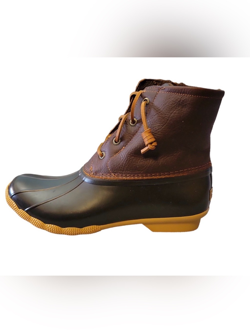 Sperry Brown & Black Waterproof Low-Rise Duck Boot